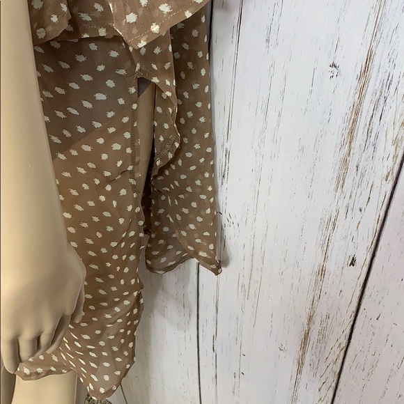 CIEL USA Sheer Ruffled Blouse Sz M - Picture 11 of 13